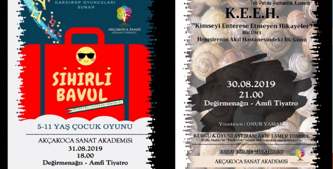 1'inci Akçakoca Tiyatro Festivali Başlıyor