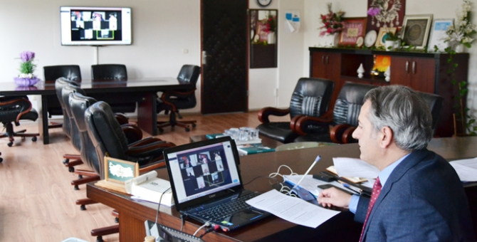 İlçe Müdürleri İle Telekonferansla Toplantı