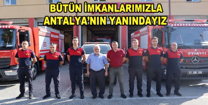 İtfaiye Ekipleri Destek İçin Yola Çıktı