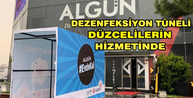 Algün İnşaat’tan Düzce’ye Dezenfeksiyon Tüneli
