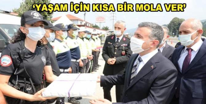 Atay, Güvenlik Güçlerine Tatlı İkram Etti