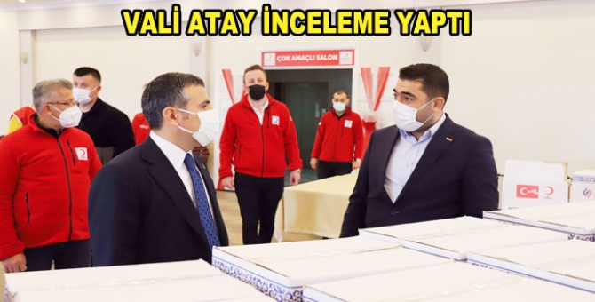 Atay, Kızılay Çalışmalarını İnceledi