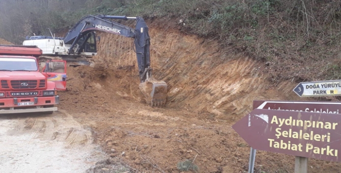 Aydınpınar Şelalelerinin Yolu Genişletiliyor