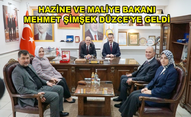 Bakanı Mehmet Şimşek Düzce’ye Geldi