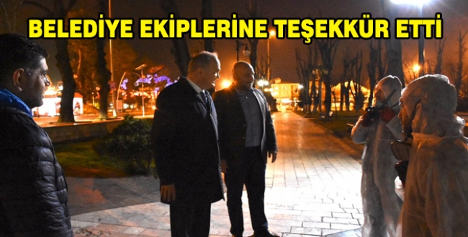 Başkan Faruk Özlü Çalışmaları İnceledi