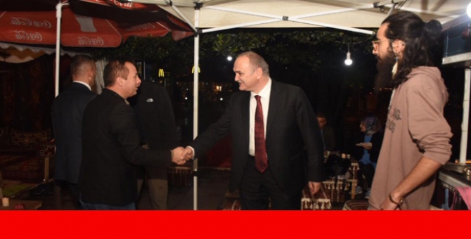 Başkan Özlü Ramazan Sokağını Ziyaret Etti