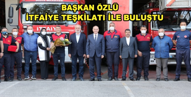 Başkan Özlü'den İtfaiye Haftası Ziyareti