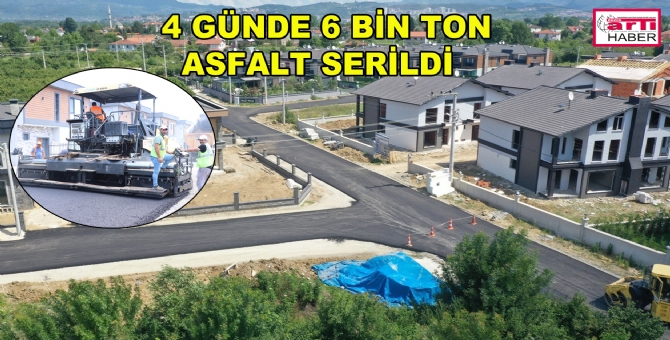 Bayram Tatilinde Asfalt Mesaisi