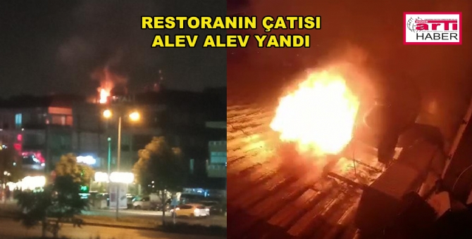 Çatı Yangını Vatandaşı Sokağa Döktü