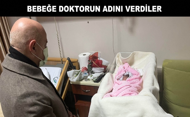 Depremzede Bebeğe Doktorun Adını Verdiler.