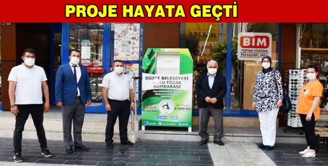 Düzce’de Erzak Kumbarası Dönemi Başladı