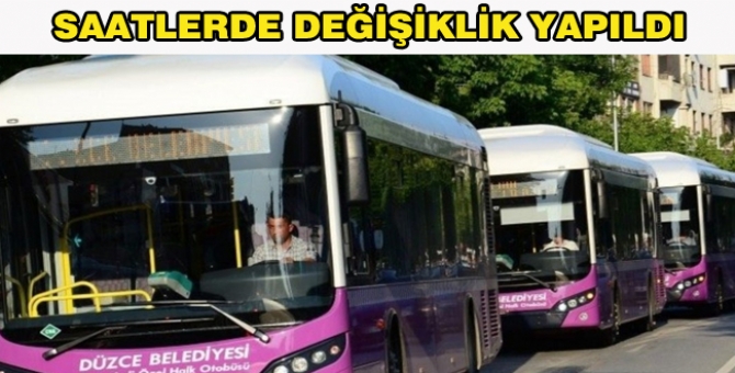 Düzce’de Halk Otobüslerine Yeni Düzenleme