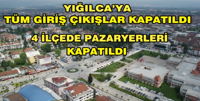 Düzce'de Korona Virüs İle İlgili Yeni Kararlar Alındı