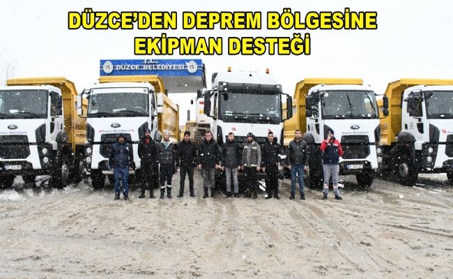 İş Makinesi Desteği Sağlanıyor