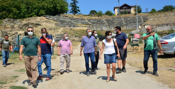 Kazı Alanını Ziyaret Ettiler