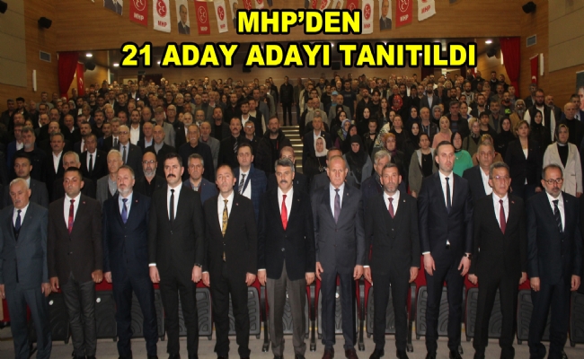 MHP Düzce İl Teşkilatı Aday Adaylarını Tanıttı