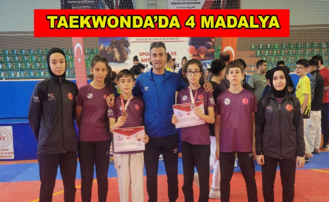 Taekwondoda 4 Madalya