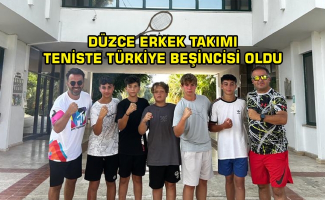 Teniste Türkiye Beşincisi Oldular