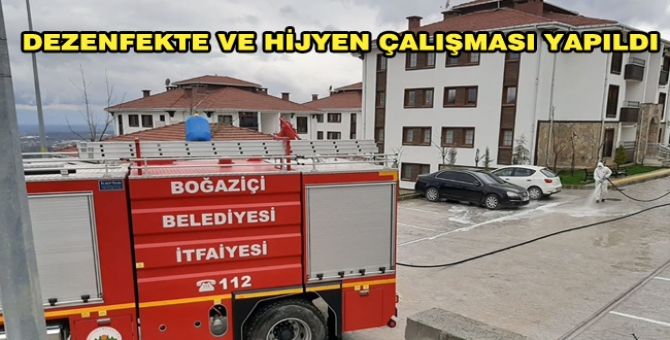 Toplu Yaşam Alanlarına Dezenfekte Yapıldı