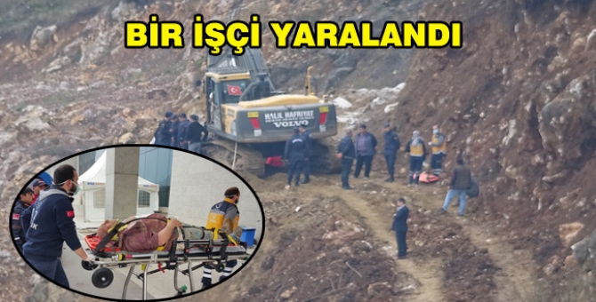 Toprak Kayması Sonucu 1 İşçi Yaralandı
