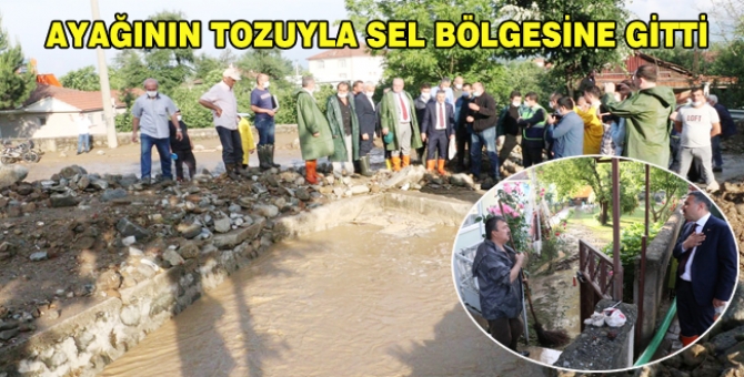 Vali Atay Çizmeleri Giydi, İnceleme Yaptı