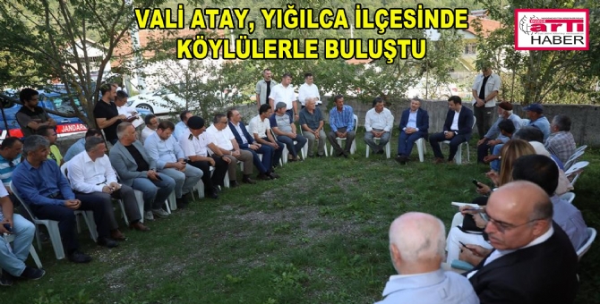 Vali Atay, Köylülerle Sohbet Etti