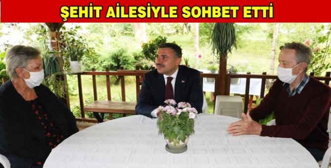 Vali Atay, Şehit Ailesini Ziyaret Etti