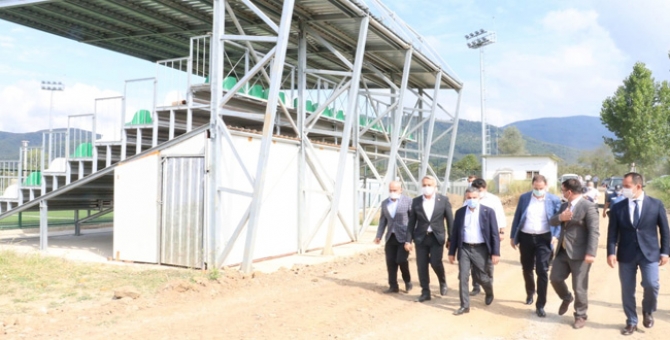 Vali Atay Spor Yatırımlarını İnceledi