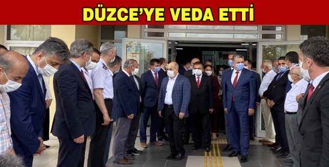 Vali Zülkif Dağlı, Düzce’den Ayrıldı