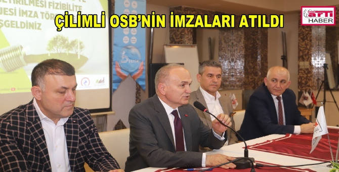 Yeşil Osb’nin İmzaları Atıldı
